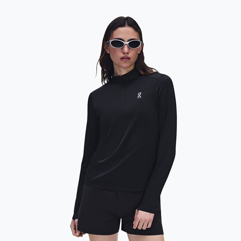 Women's running sweatshirt On Core 1/4 Zip black 4