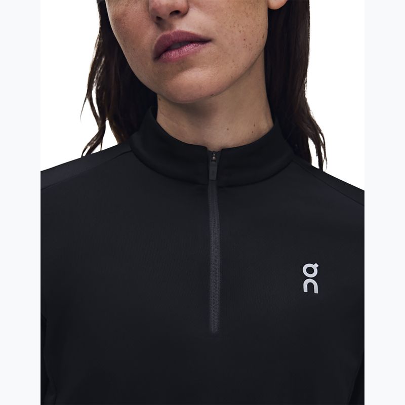 Women's running sweatshirt On Core 1/4 Zip black 6
