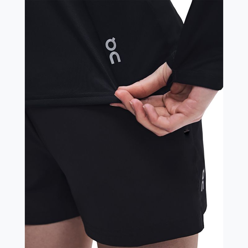 Women's running sweatshirt On Core 1/4 Zip black 7