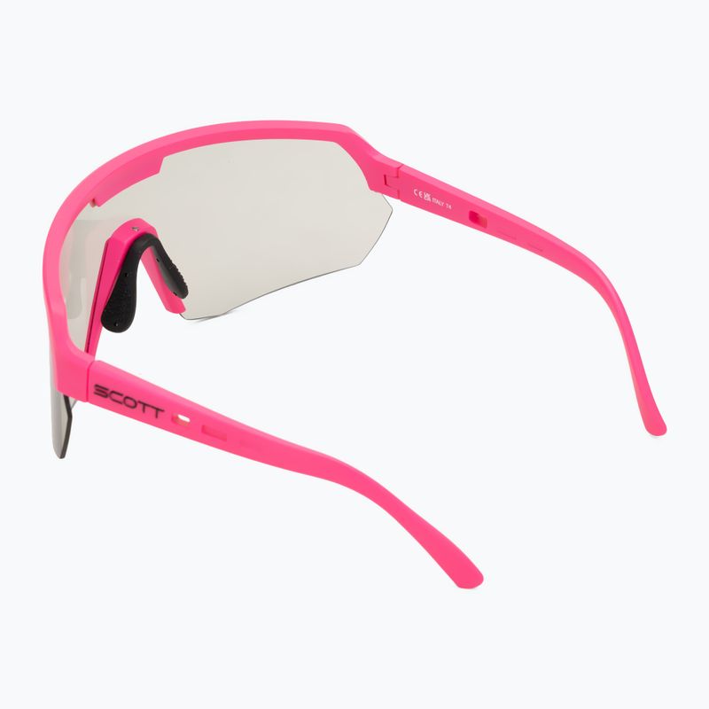 SCOTT Sport Shield LS acid pink/grey light sensitive sunglasses 2