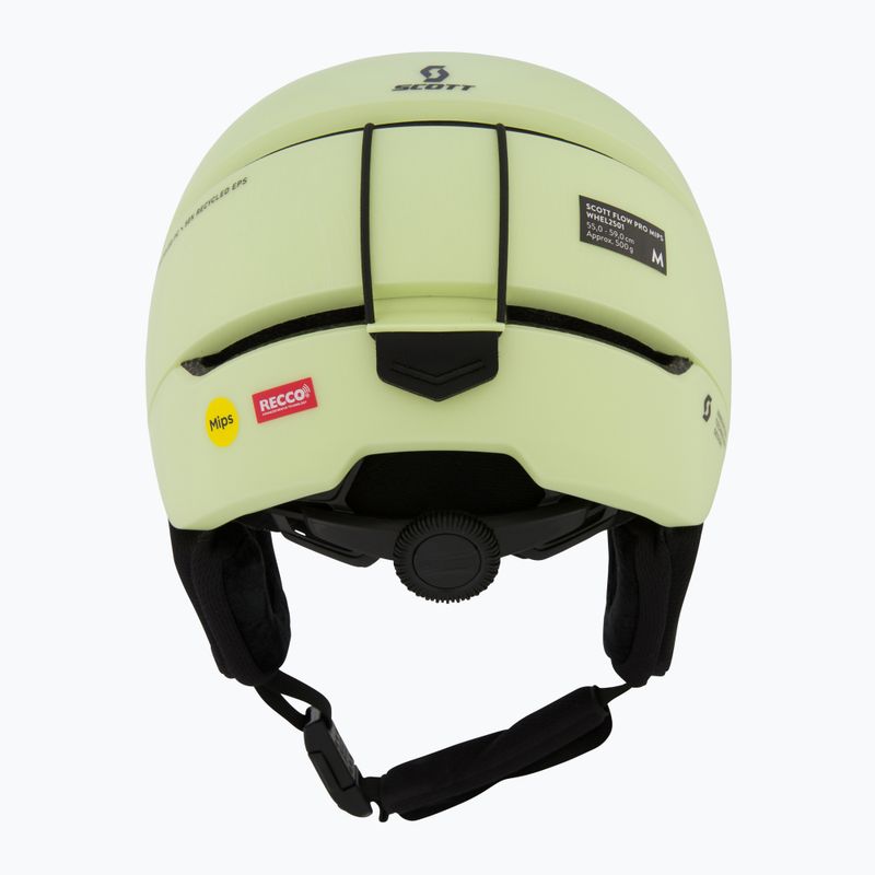 SCOTT Flow Plus Pro acid yellow ski helmet 3