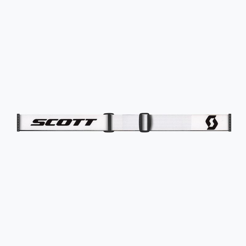 SCOTT Factor Pro mineral white/black/solar red chrome ski goggles 3