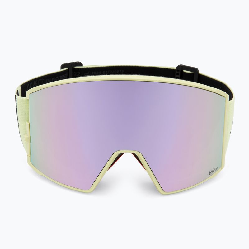 SCOTT React AMP Pro acid yellow/amp pro lavender chrome/amp pro green ski goggles 3