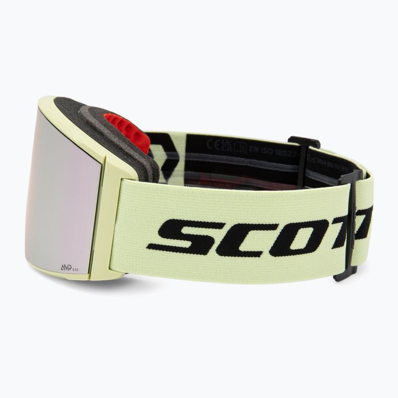 SCOTT React AMP Pro acid yellow/amp pro lavender chrome/amp pro green ski goggles 5