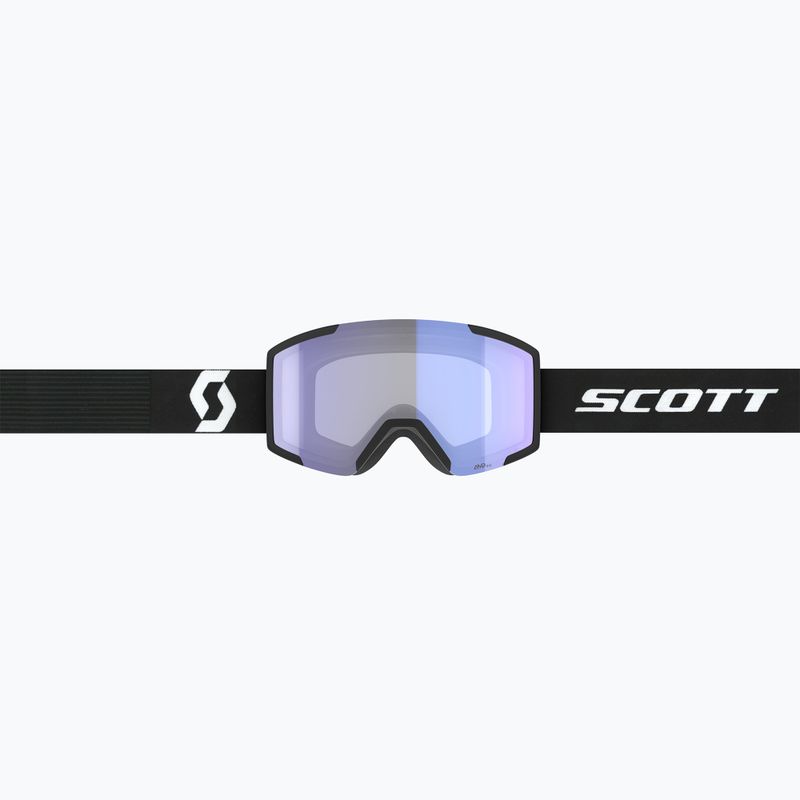 Ski goggles SCOTT Shield mineral black/white/amp iluminator blue chrome 2