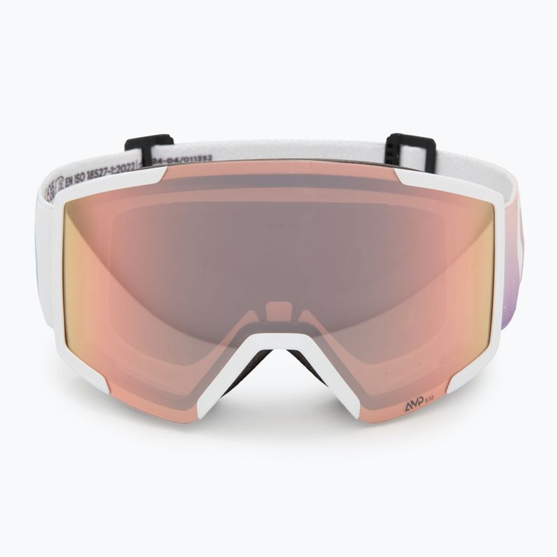 SCOTT Shield white/soft pink/enhancer rose chrome ski goggles 2