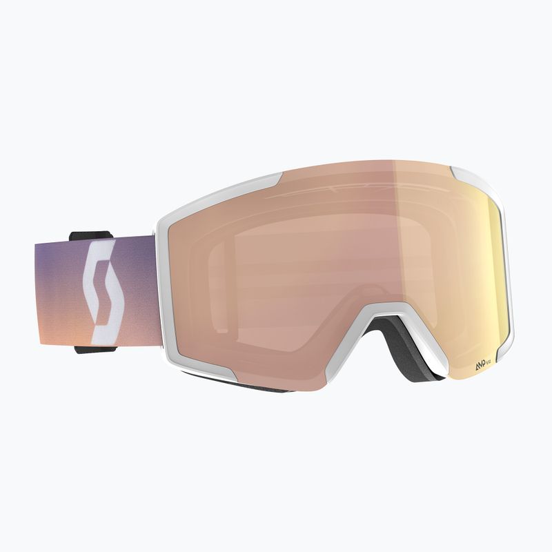 SCOTT Shield white/soft pink/enhancer rose chrome ski goggles