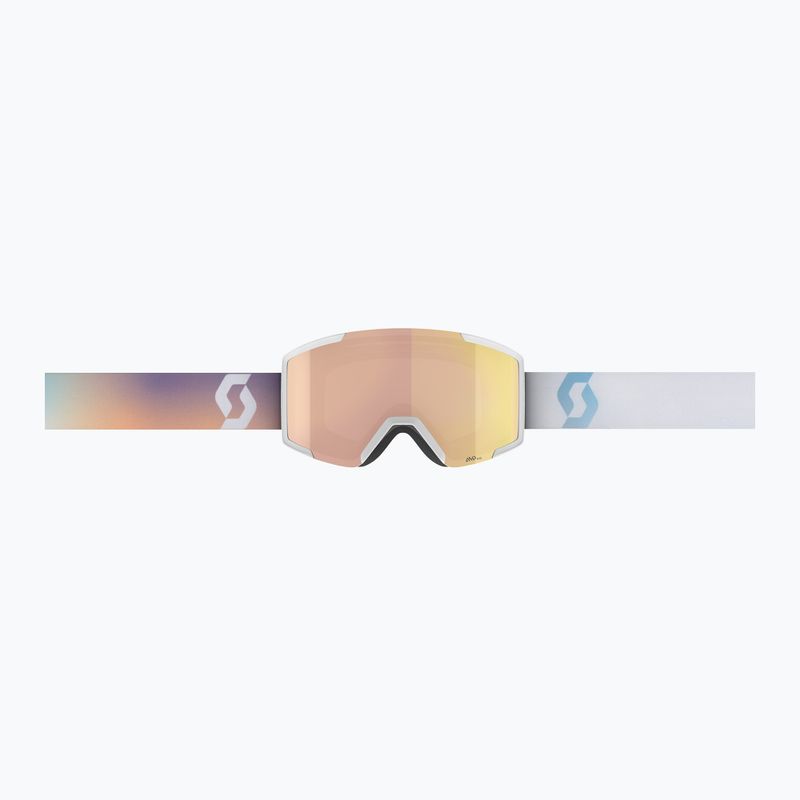 SCOTT Shield white/soft pink/enhancer rose chrome ski goggles 2