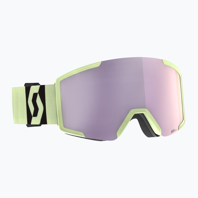SCOTT Shield AMP Pro acid yellow/amp pro lavender chrome ski goggles