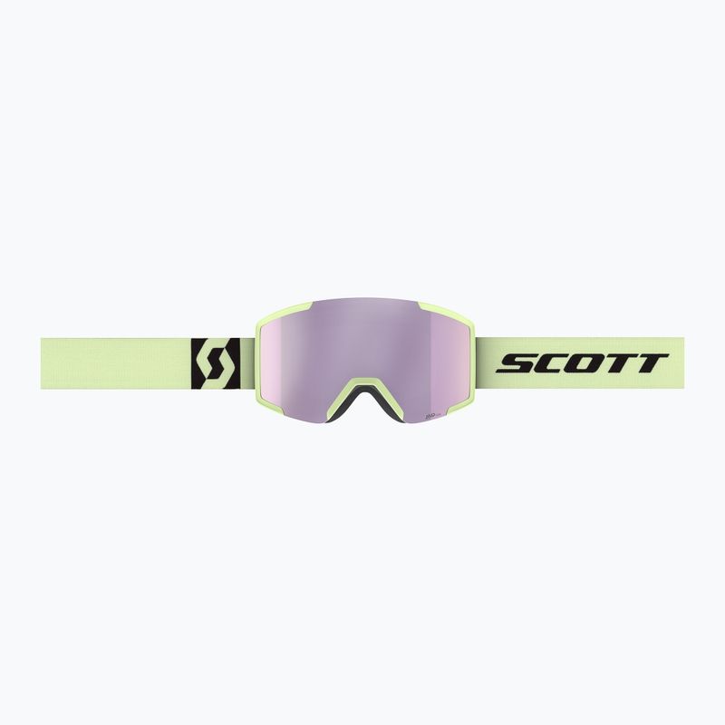 SCOTT Shield AMP Pro acid yellow/amp pro lavender chrome ski goggles 2