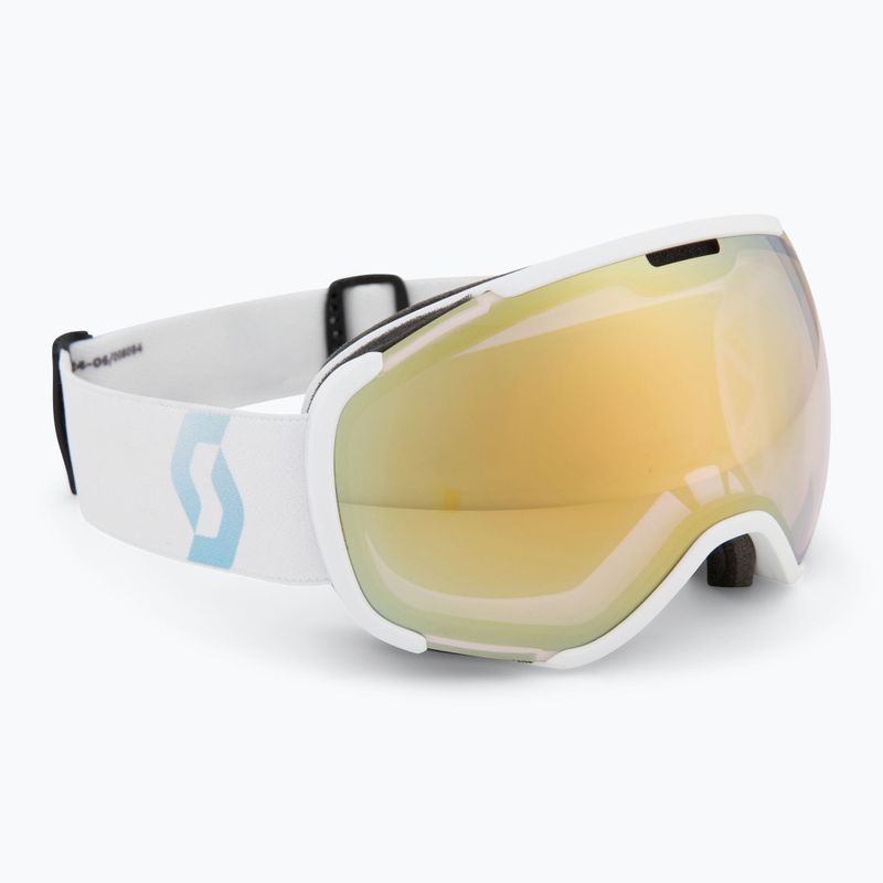 SCOTT Faze II LS ski goggles white/soft pink/light sensitive bronze chrome