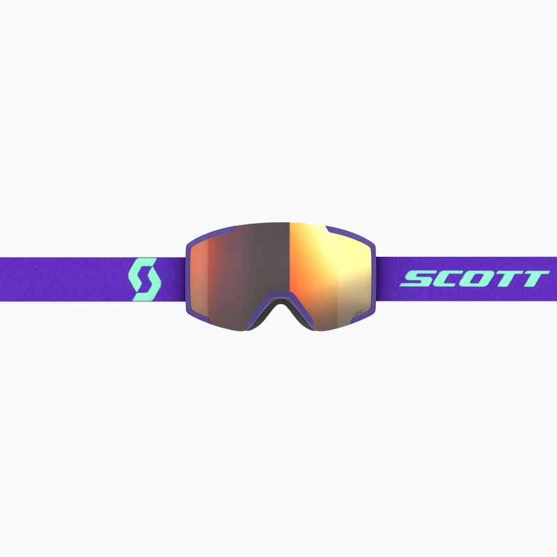 SCOTT Shield deep purple/solar red chrome ski goggles 2