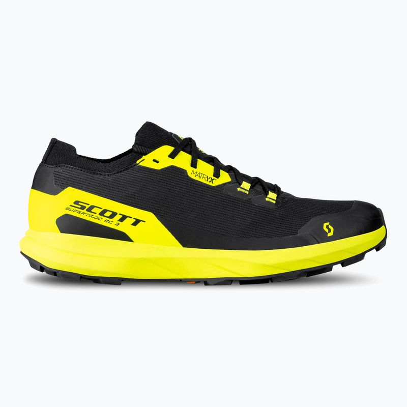 Men's running shoes SCOTT Supertrac RC 3 black/safety yellow 8