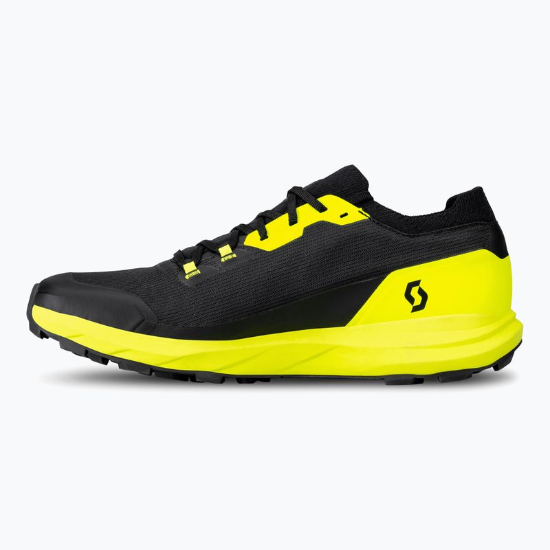 Men's running shoes SCOTT Supertrac RC 3 black/safety yellow 9