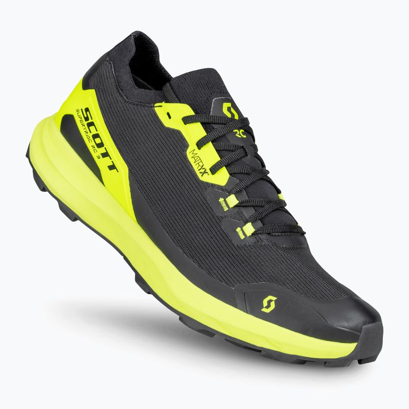 Men's running shoes SCOTT Supertrac RC 3 black/safety yellow 12