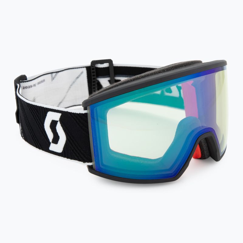 Ski goggles SCOTT Ambit black/white/amp aurora green chrome