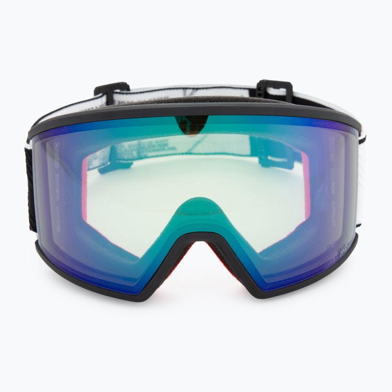 Ski goggles SCOTT Ambit black/white/amp aurora green chrome 2
