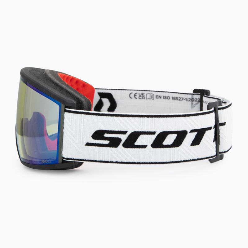 Ski goggles SCOTT Ambit black/white/amp aurora green chrome 4