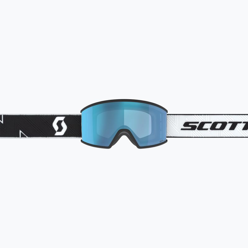 Ski goggles SCOTT Ambit black/white/amp aurora green chrome 2