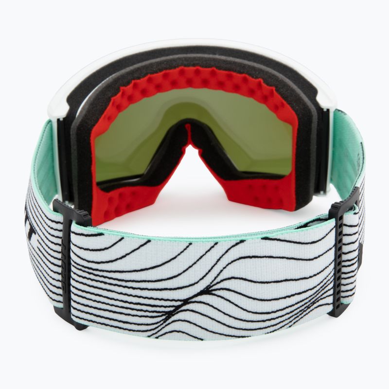 Ski goggles SCOTT Ambit white/mint green/amp lavender chrome 3