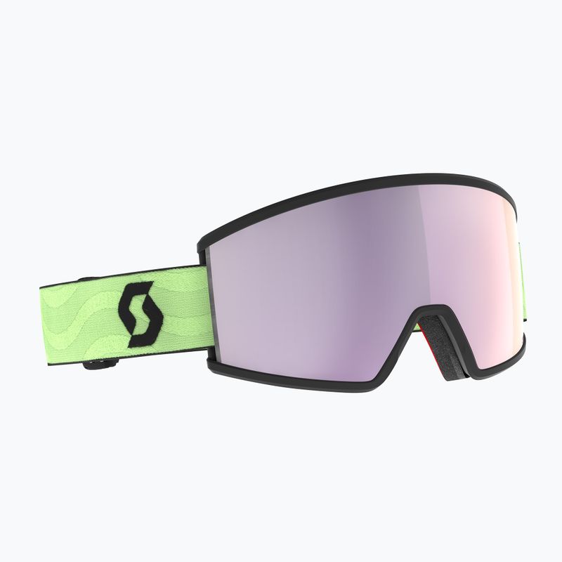 Ski goggles SCOTT Ambit Compact glow green/amp lavender chrome 5