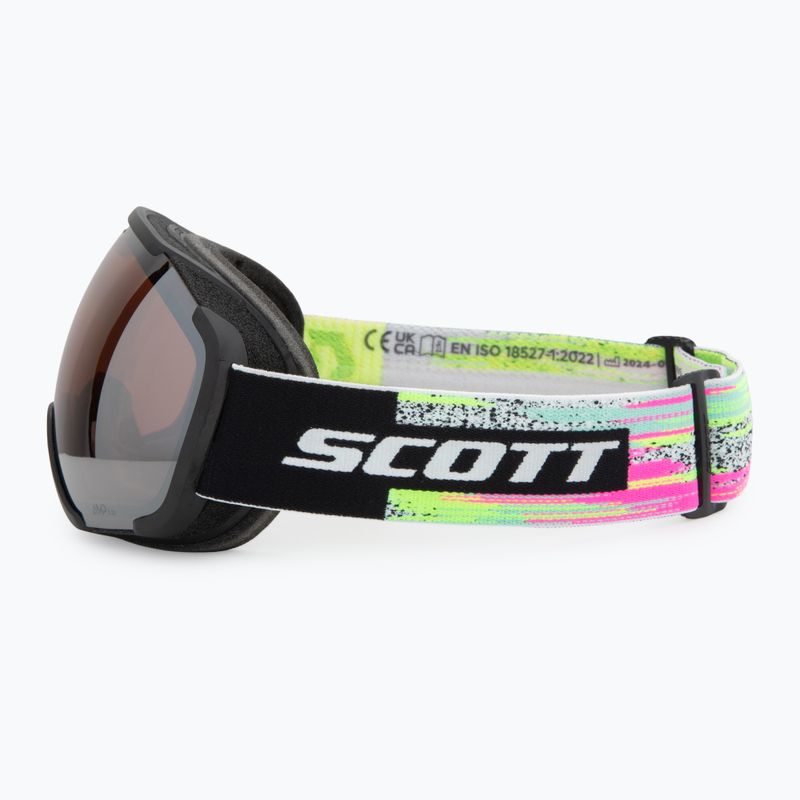 Ski goggles SCOTT Faze II black/neon yellow/amp silver chrome 4
