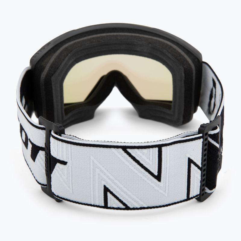 Ski goggles SCOTT Shield black/white/amp aurora green chrome 3