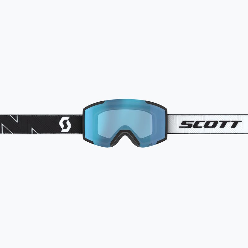 Ski goggles SCOTT Shield black/white/amp aurora green chrome 2