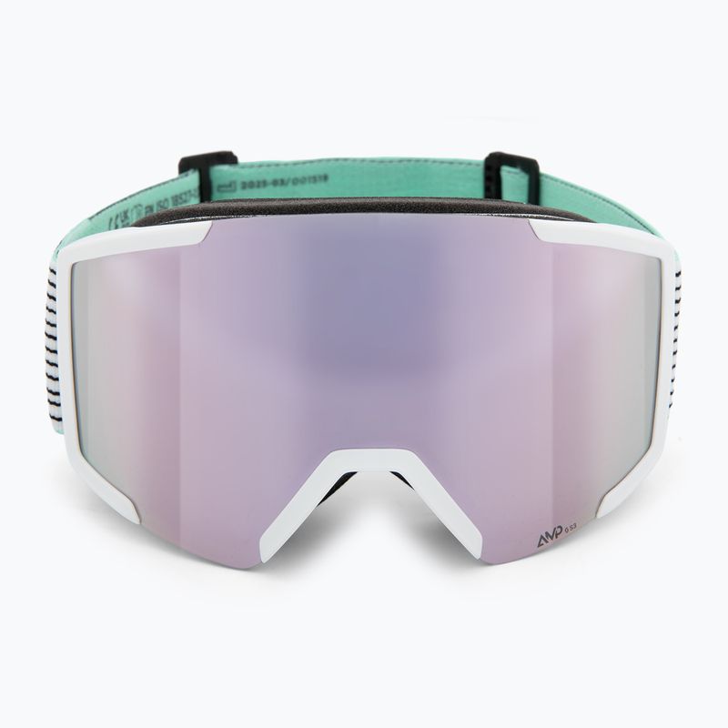 Ski goggles SCOTT Shield white/mint green/amp lavender chrome 2