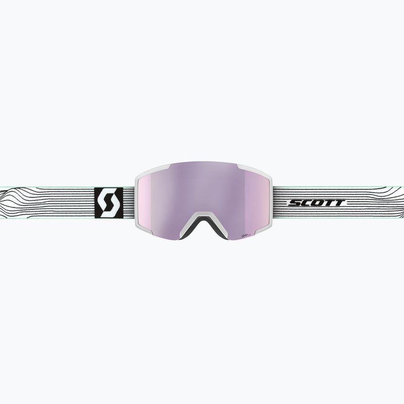 Ski goggles SCOTT Shield white/mint green/amp lavender chrome 2