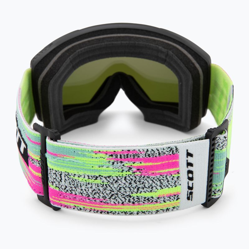 Ski goggles SCOTT Shield black/neon yellow/amp lavender chrome 3