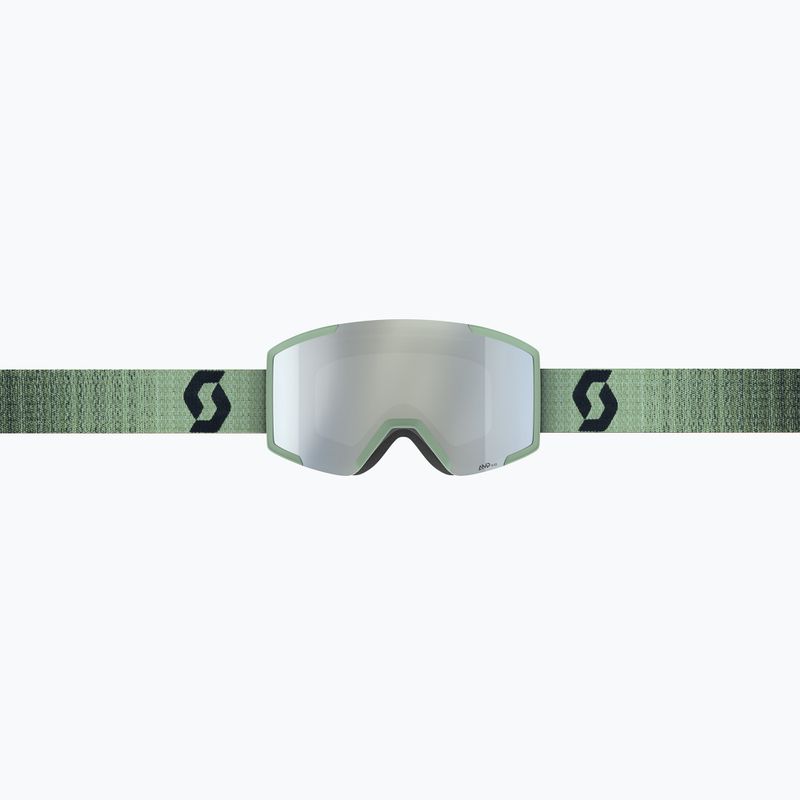 Ski goggles SCOTT Shield soft green/black/amp white chrome 2