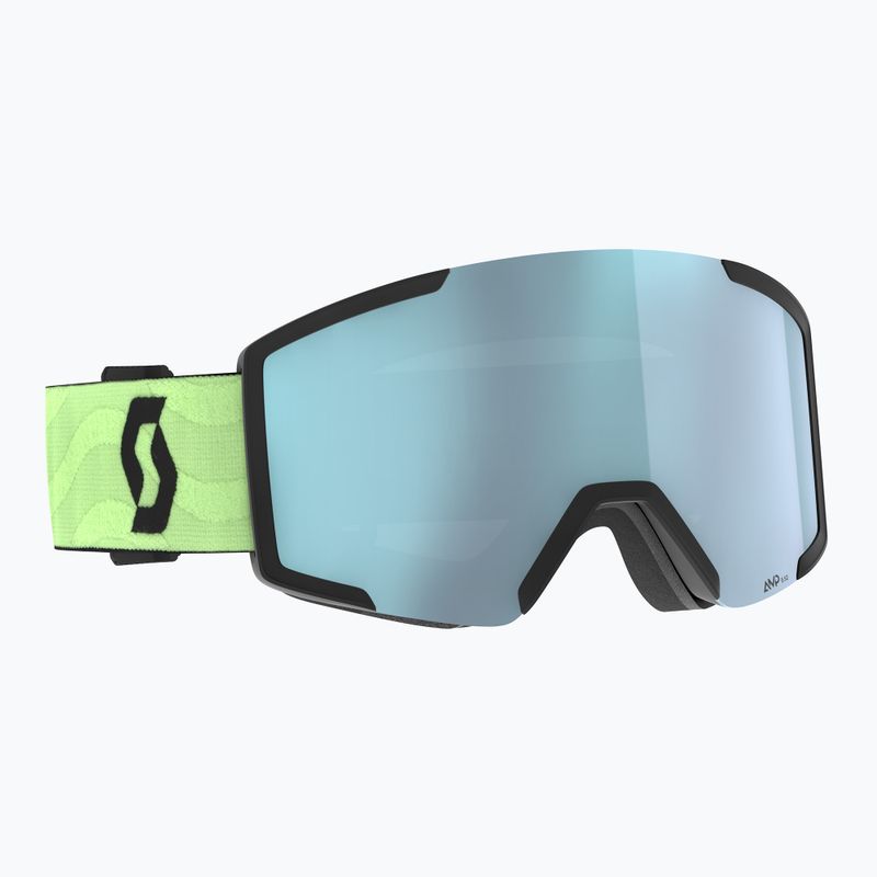 Ski goggles SCOTT Shield glow green/amp ice chrome