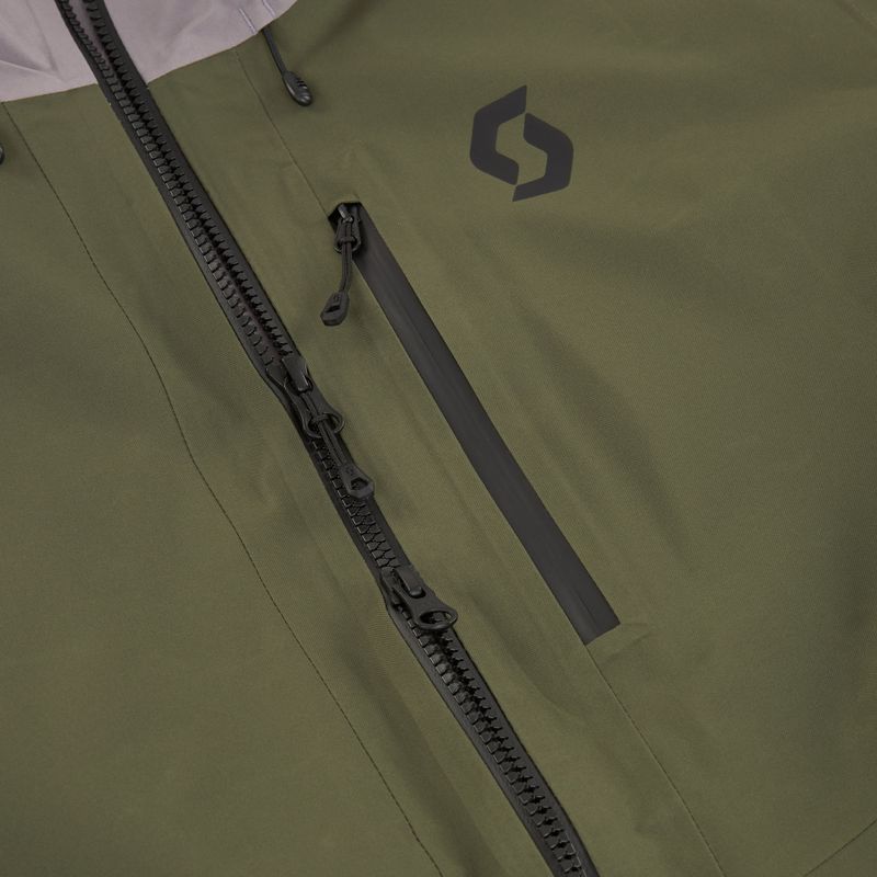 Men's ski jacket SCOTT Ultimate GTX douglas green/evening grey 4