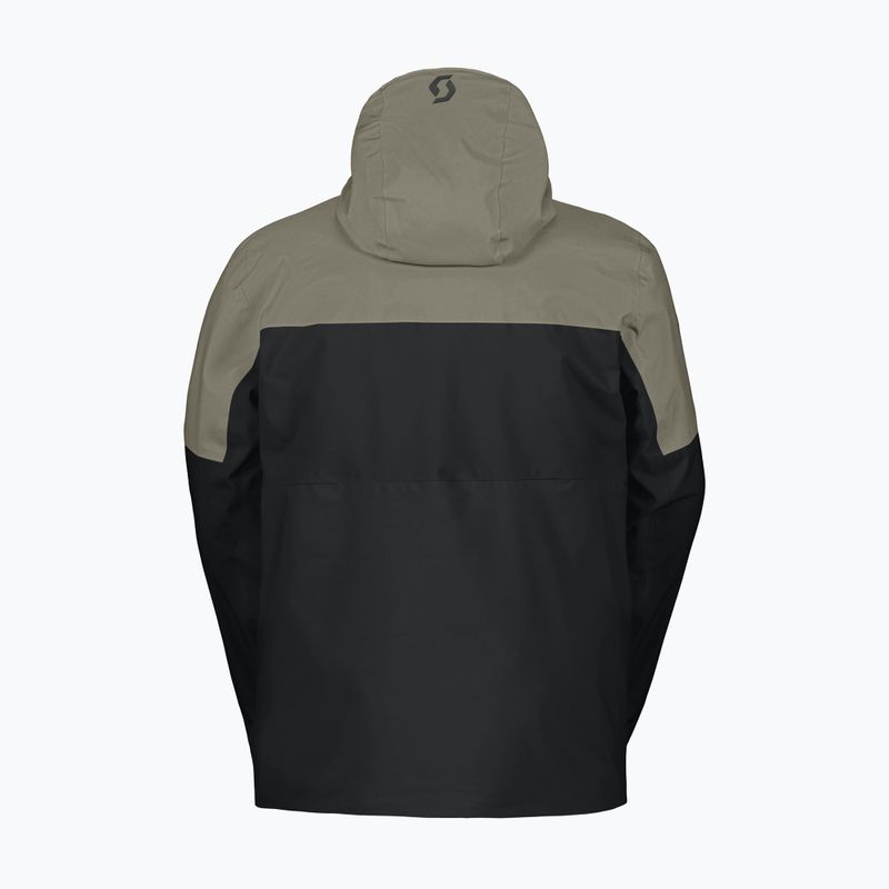 Men's ski jacket SCOTT Ultimate Dryo 10 black/dust grey 2