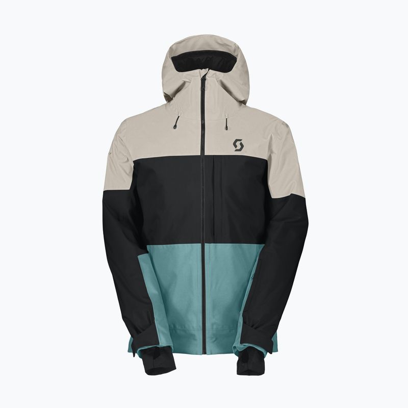 Men's ski jacket SCOTT Ultimate Dryo 10 frozen blue/dust white