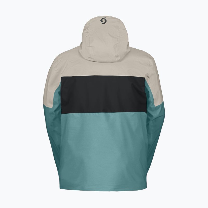 Men's ski jacket SCOTT Ultimate Dryo 10 frozen blue/dust white 2