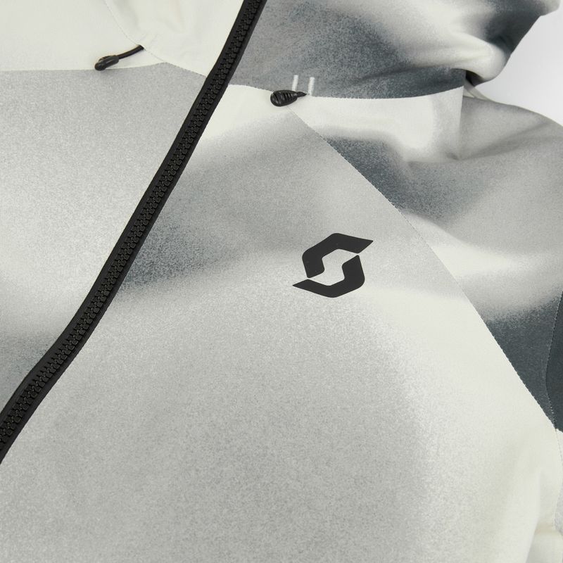 Women's ski jacket SCOTT Ultimate Dryo 10 dust white print/black 3