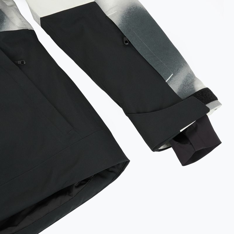 Women's ski jacket SCOTT Ultimate Dryo 10 dust white print/black 4