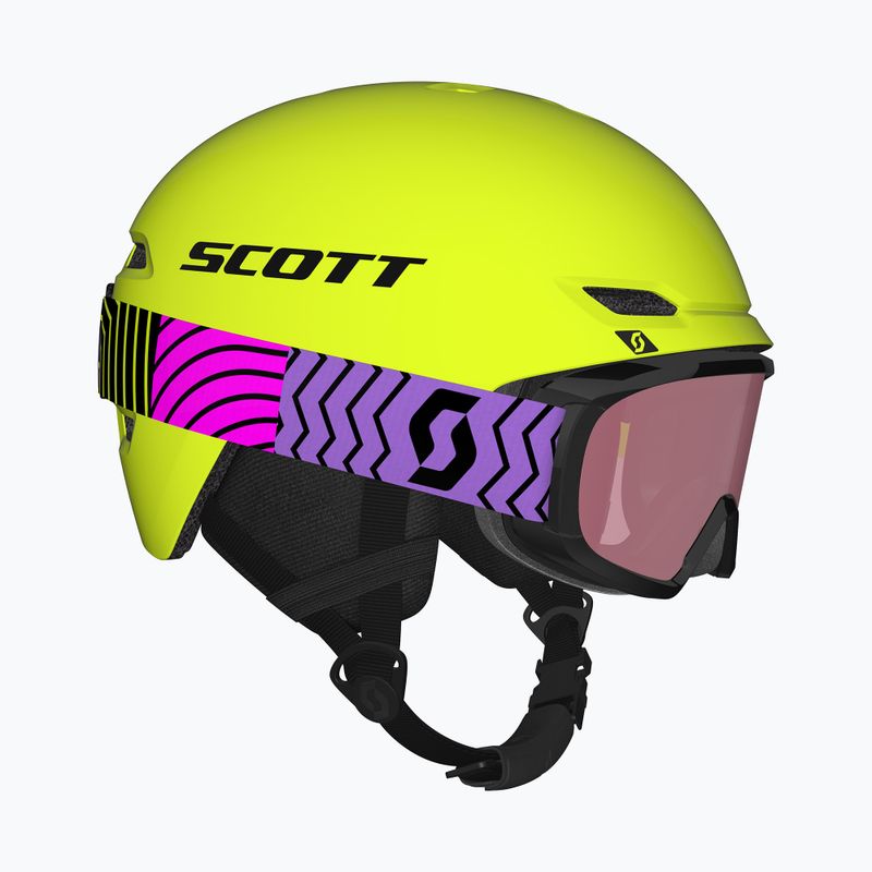 Children's ski helmet SCOTT Keeper 2 + goggles Witty neon yellow 10