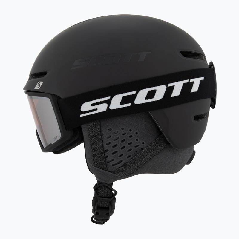 Ski helmet SCOTT Track + Gogle Factor Pro Combo mineral black/amp silver chrome 3