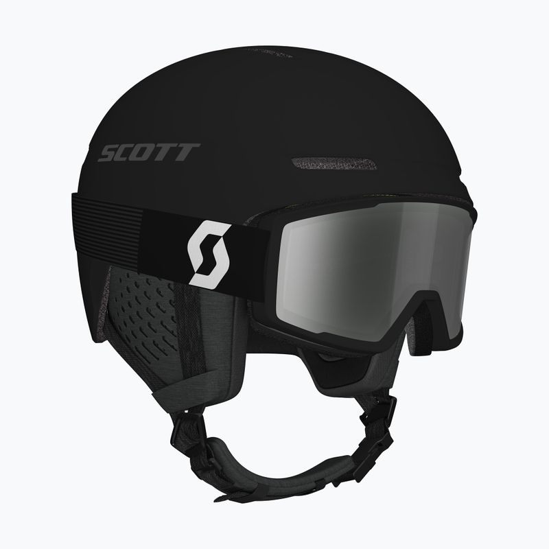 Ski helmet SCOTT Track + Gogle Factor Pro Combo mineral black/amp silver chrome 10