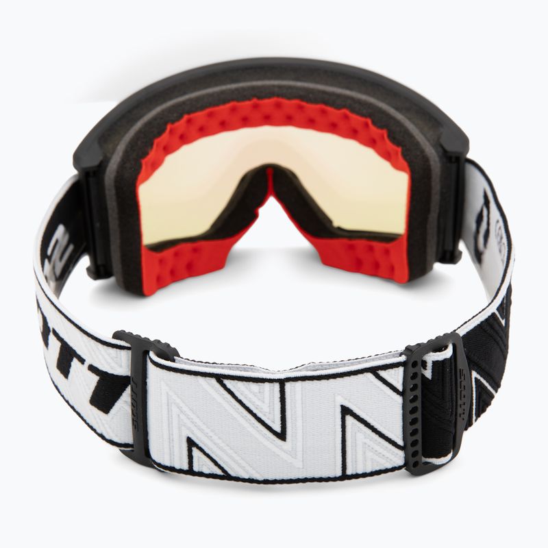 Ski goggles SCOTT Ambit Compact black/white/amp aurora green chrome 3