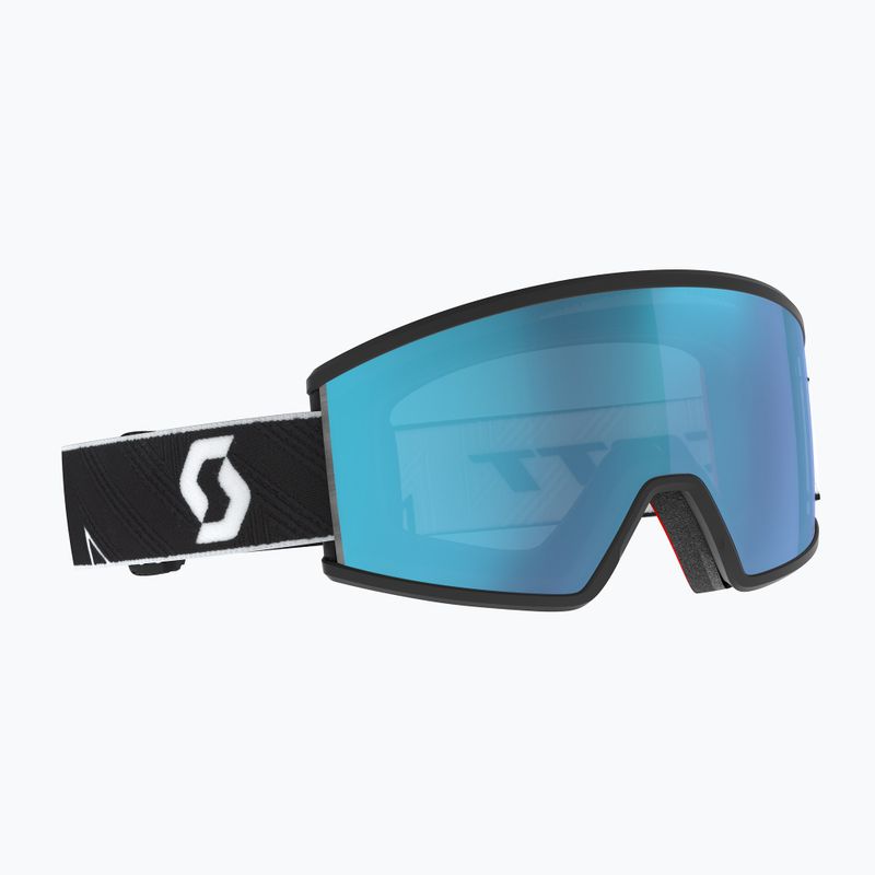 Ski goggles SCOTT Ambit Compact black/white/amp aurora green chrome 5