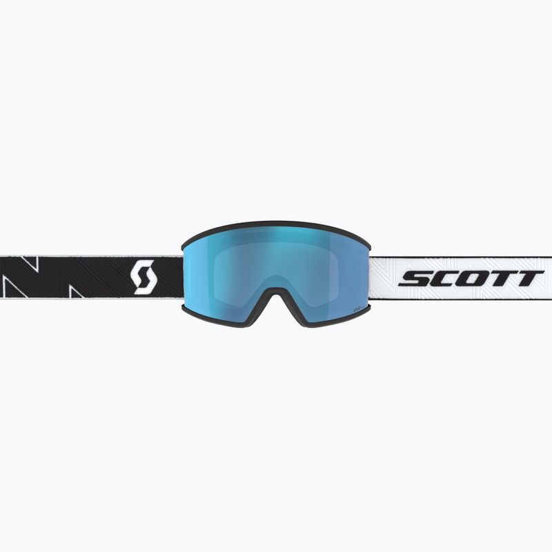 Ski goggles SCOTT Ambit Compact black/white/amp aurora green chrome 6