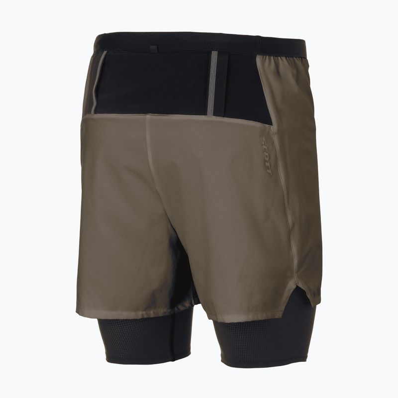 Men's running shorts SCOTT Hybrid Endurance Tech wood grey/black 2