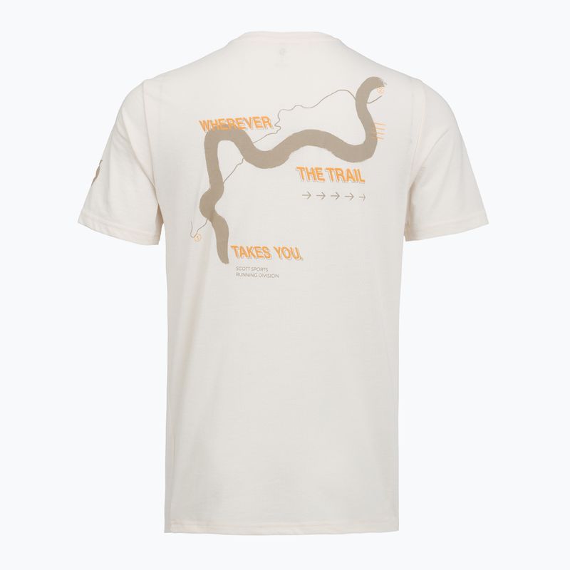 Men's running shirt SCOTT Endurance DRI Tee cotton white/toast beige 2