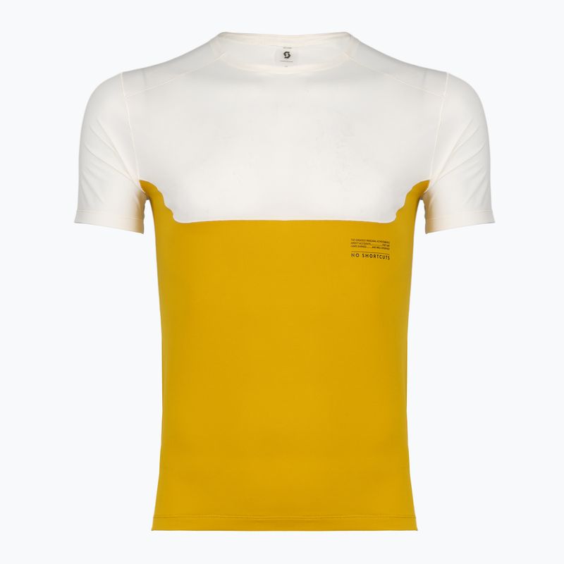 Men's running shirt SCOTT Endurance Tech white/sundial yellow