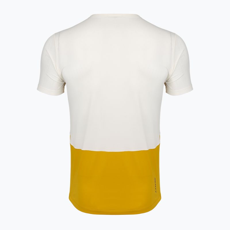 Men's running shirt SCOTT Endurance Tech white/sundial yellow 2