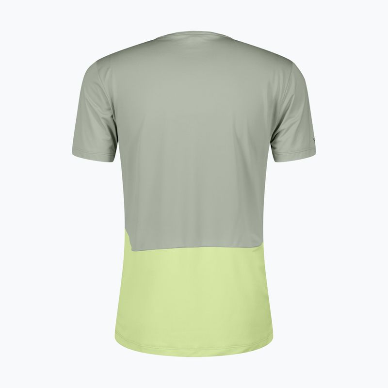 Men's running shirt SCOTT Endurance Tech spray grey/acid yellow 2
